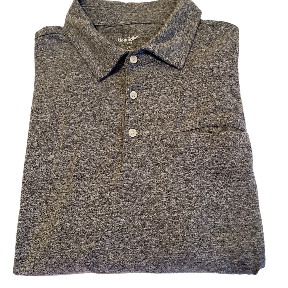 Goodfellow&Co Gray Polo Shirt Men Sz XXL slightly used